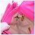 Borsa a Spalla Miu Miu in Pelle e Sequins Oro Rosa Auth am12035V D'oro - vista 22