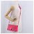 Borsa a Spalla Miu Miu in Pelle e Sequins Oro Rosa Auth am12035V D'oro - vista 32