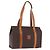 Céline Borsa Tote CELINE Macadam Canvas PVC Marrone Oro Auth am12199A D'oro