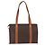 Céline Borsa Tote CELINE Macadam Canvas PVC Marrone Oro Auth am12199A D'oro - vista 2