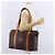 Céline Borsa Tote CELINE Macadam Canvas PVC Marrone Oro Auth am12199A D'oro - vista 25