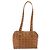 Borsa MCM Vicetos Logogram PVC Pelle Marrone Oro Auth bs36278 D'oro - vista 2