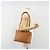 Borsa MCM Vicetos Logogram PVC Pelle Marrone Oro Auth bs36278 D'oro - vista 20