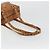 Borsa MCM Vicetos Logogram PVC Pelle Marrone Oro Auth bs36278 D'oro - vista 7