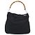 Borsa GUCCI Bamboo Nylon Nero Argento 001 1998 1577 Auth bs36284 - vista 13