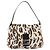 Borsa a tracolla FENDI Leopard Mamma Baguette Harako White Silver Auth yk20700SAM Argento Bianco - vista 13
