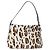 Borsa a tracolla FENDI Leopard Mamma Baguette Harako White Silver Auth yk20700SAM Argento Bianco - vista 2