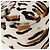 Borsa a tracolla FENDI Leopard Mamma Baguette Harako White Silver Auth yk20700SAM Argento Bianco - vista 9