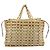 Borsa a mano Salvatore Ferragamo in tela beige argento Auth bs36308A - vista 2