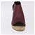 Céline Sandali CELINE in rafia con suola a zeppa EU37 Beige Bordeaux Auth ar14143M Bordò - vista 11