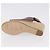 Céline Sandali CELINE in rafia con suola a zeppa EU37 Beige Bordeaux Auth ar14143M Bordò - vista 22