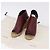 Céline Sandali CELINE in rafia con suola a zeppa EU37 Beige Bordeaux Auth ar14143M Bordò - vista 32