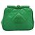 CHANEL COCO Mark Matelasse Chain Shoulder Bag Lamb Skin Green Gold Auth ka5394V Verde - vista 13