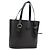 Céline CELINE Macadam Canvas Handtasche PVC Leder Schwarz Gold Auth 191816V Golden