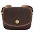 Céline Bolsa de ombro CELINE Macadam em PVC e couro marrom com detalhes dourados Auth ka5340 - vista 13