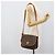 Céline Bolsa de ombro CELINE Macadam em PVC e couro marrom com detalhes dourados Auth ka5340 - vista 23