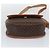 Céline Bolsa de ombro CELINE Macadam em PVC e couro marrom com detalhes dourados Auth ka5340 - vista 5