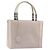 Borsa Christian Dior Maris Pearl in vernice Beige Argento Auth 193082A