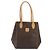 Céline Bolsa Tote CELINE Macadam em PVC e couro marrom com detalhes dourados Auth 192701 - vista 13