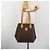 Céline Bolsa Tote CELINE Macadam em PVC e couro marrom com detalhes dourados Auth 192701 - vista 23