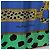 Sciarpa in seta CARTIER motivo leopardato Verde Blu Autentica am12079M - vista 11