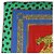 Sciarpa in seta CARTIER motivo leopardato Verde Blu Autentica am12079M - vista 2