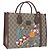 GUCCI GG Supreme Donald duck Hand Bag PVC 2way Beige Oro 648134 Auth BA14327M Dorado