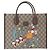 GUCCI GG Supreme Donald duck Hand Bag PVC 2way Beige Oro 648134 Auth BA14327M Dorado - vista 13