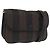 Pequin Borsa a Spalla FENDI Pecan Canvas PVC Nero Marrone Auth kk691