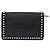 FENDI Karito Chain Shoulder Wallet Pelle Nero Argento 8M0346 Auth ka5424V - vista 2