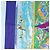 Hermès Carré 90 Sciarpa « TROPIQUES » Seta Blu Auth 190320M - vista 5