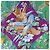 Hermès Carré 90 Sciarpa « TROPIQUES » Seta Blu Auth 190320M - vista 6