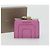 Bulgari Monedero BVLGARI de cuero rosa plata Auth bs36286 - vista 12