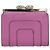 Bulgari Monedero BVLGARI de cuero rosa plata Auth bs36286 - vista 2