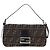 FENDI Zucca Canvas Mamma Baguette Borsa a Spalla Marrone Nero Auth 192625SAM - vista 13