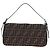 FENDI Zucca Canvas Mamma Baguette Borsa a Spalla Marrone Nero Auth 192625SAM - vista 2