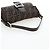 FENDI Zucca Canvas Mamma Baguette Borsa a Spalla Marrone Nero Auth 192625SAM - vista 7