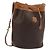 Céline Borsa a tracolla CELINE in tela Macadam PVC Pelle Marrone Oro Auth bs36270 D'oro