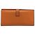 Hermès HERMES Bearn Dupri Long Wallet Leather Orange Gold Auth 193167 D'oro Arancione - vista 2