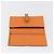 Hermès HERMES Bearn Dupri Long Wallet Leather Orange Gold Auth 193167 D'oro Arancione - vista 9