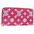 LOUIS VUITTON Vernis Zippy Long Wallet Valentine's Day 2022 M81154 Auth 188500M Rosa