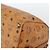 Borsa Boston MCM Logogram Vicetos in PVC e pelle Marrone Oro Auth 193811 D'oro - vista 9
