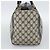 Borsa Boston GUCCI GG Supreme Sherry Line PVC Blu Navy Oro Auth 192619 D'oro - vista 4