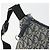 Borsa a Spalla Christian Dior Trotter Canvas Blu Navy Argento Autentica 191096 - vista 10