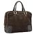 Sac à main LOEWE en daim marron avec détails dorés Auth ep15349