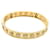 Bracelet Van Cleef & Arpels, "Perlée Trèfles", yellow gold and diamonds.  - view 4