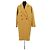 Abrigo de lana amarillo Pinko