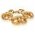 Bracciale a maglie Mariners placcato oro Gucci