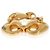 Bracciale a maglie Mariners placcato oro Gucci - vista 2