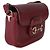 Borsa a tracolla piccola Gucci Red Soft Calfskin Horsebit 1955 Rosso - vista 4